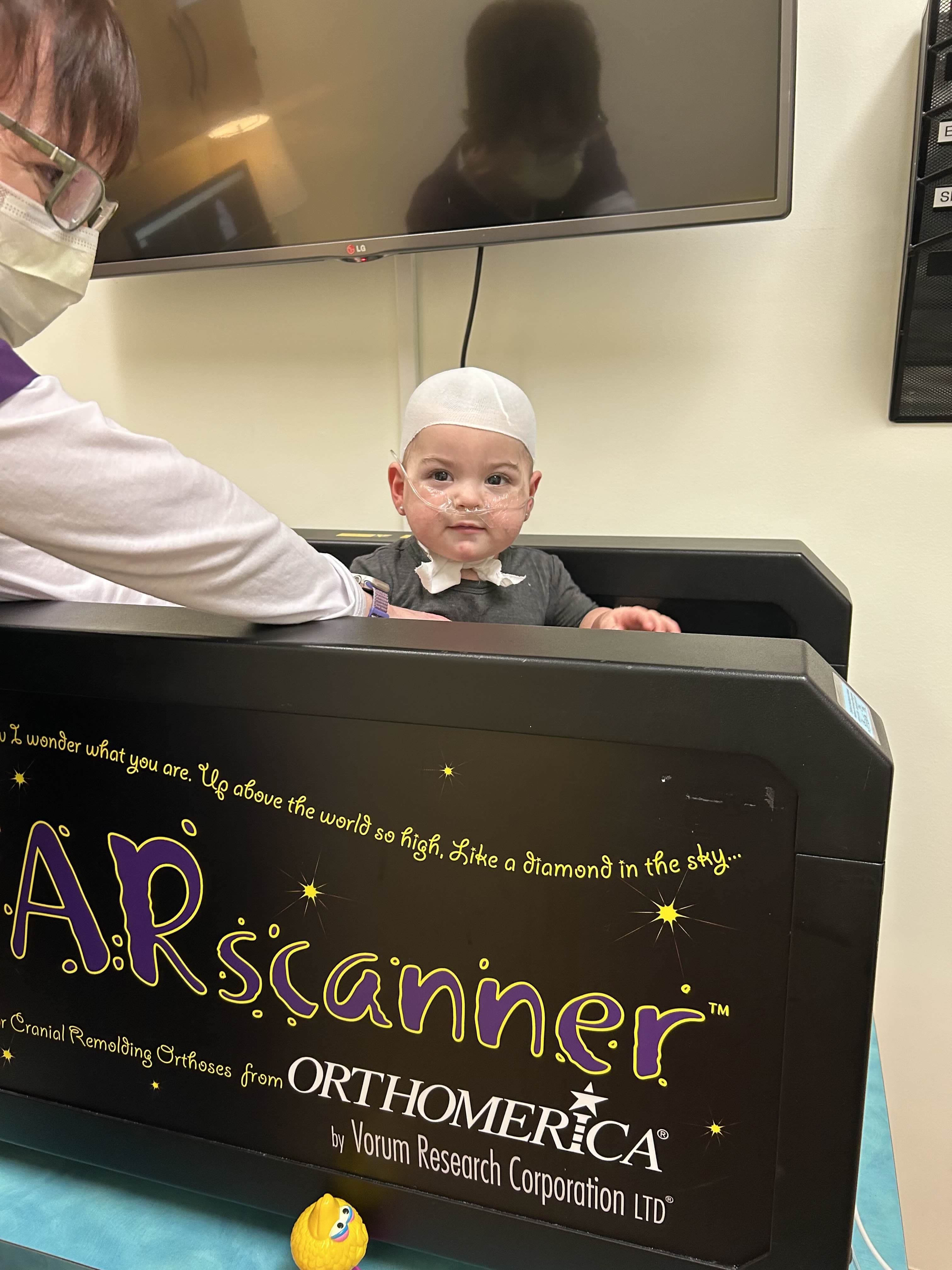 Big-kid moment during a STARscanner appointment